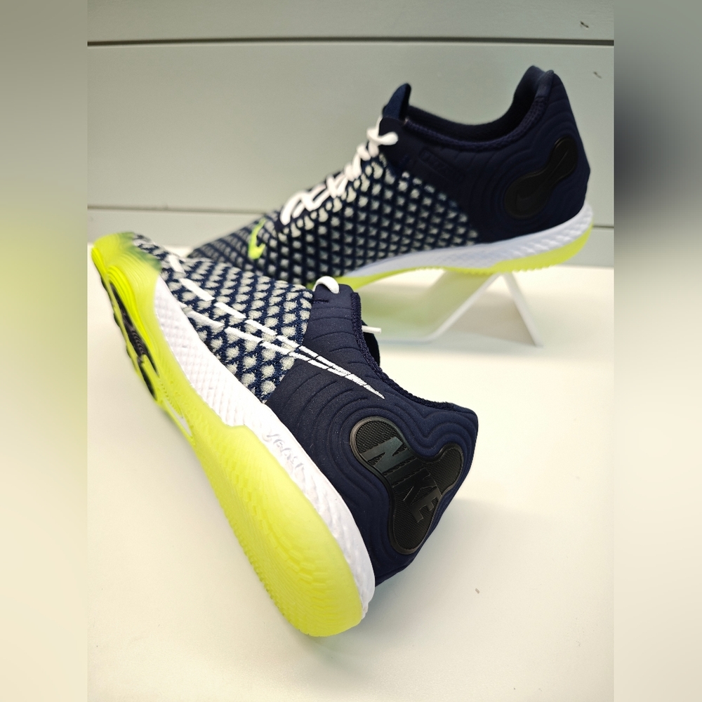 Nike React Gato Blackened Blue Volt Indoor Court Soccer Shoes Futsal Men's 6.5 - Picture 5 of 11